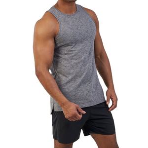 เสื้อกล้ามออกกำลังกายผู้ชายทรงสลิมฟิต ผ้าฝ้าย 100% คุณภาพสูง รับผลิตตามแบบ OEM สำหรับฟิตเนส - Product Image 1