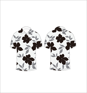 เสื้อโปโลชายลายดอกไม้สีพื้น พิมพ์ลายทั่วตัว แขนสั้น สไตล์ลำลอง สำหรับเล่นกอล์ฟ - Product Image 2