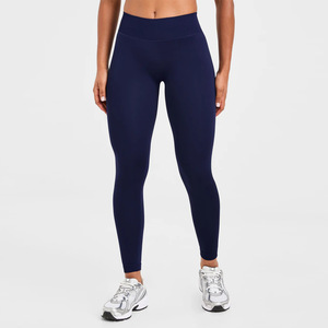 Leggings Deportivos para Mujer, Antibacterianos, Hasta el Tobillo, Cintura Alta, Sin Costuras, de Tela de Velour de Spandex/Nylon, Decorados con Diseño de Viento, para Gimnasio y Fitness - Product Image 5
