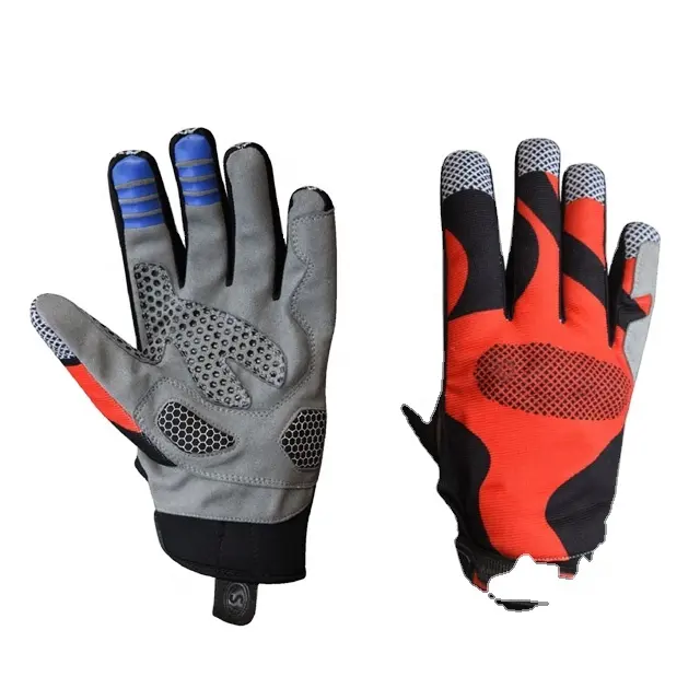 Motocross-Handschuhe Benutzer definierte wasserdichte Anti-Rutsch-Reit handschuhe Motorrad-Vollfinger-Touchscreen-MTB-Handschuhe