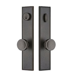 Poignée de porte double en acier noir pour armoire, maison, bureau, hôtel, personnalisable avec barre de confidentialité et serrure de passage, quincaillerie. - Product Image 1