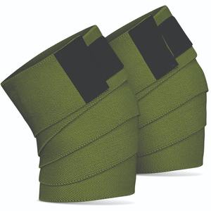 Genouillères de soutien vert olive robustes pour l'entraînement physique, manchons de protection pour la paume, équipement de protection articulaire pour la musculation - Product Image 4