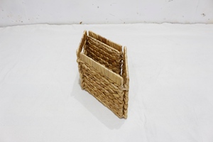 Artex Dong Thap Handmade Eco-Friendly <b>Foldable</b> Storage <b>Basket</b> with Handles Water Hyacinth Wicker for Organizing on Shelves - Product Image 2