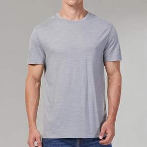 Camiseta de Hombre 100% Lana Merino, Fabricante de Ropa Deportiva de Verano de Alta Calidad, Personalizable, Cuello Redondo, Transpirable - Product Image 6