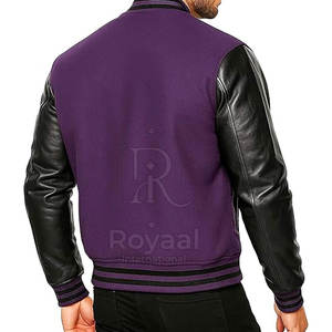 แจ็คเก็ตเลตเตอร์แมนฤดูหนาวคุณภาพดี ดีไซน์ล่าสุด ผลิตในปากีสถาน แขนหนัง สำหรับผู้ชาย - Product Image 2