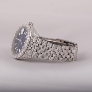 Montre Moissanite Personnalisée Testée au Diamant Couleur DEF VVS Montre Hiphop Moissanite Sertie de Pierres pour Hommes - Product Image 3