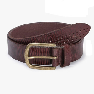 Nuevo cinturón informal de cuero de vaca de grano completo hecho a medida para hombres, hebilla de latón, cinturón informal de negocios de moda clásico duradero para hombres - Product Image 4