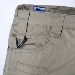 Shorts cargo tactiques pour hommes, fermeture éclair, taille mi-haute, multi-poches, séchage rapide, respirant, toile polyester, randonnée en plein air - Product Image 5