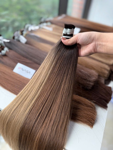 ราคาขายส่ง ต่อผมแบบเส้นใหญ่ สีธรรมชาติ 8-30 นิ้ว ผมแท้เวียดนาม เกรด 10A เย็บสองชั้นด้วยเครื่องจักร ไม่มีสารเคมี - Product Image 3