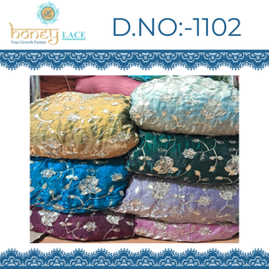 Tissu Fendy brodé respirant au toucher doux, vêtements de mariage, décoration intérieure, style élégant, accessoires de meubles de luxe non tissés - Product Image 3