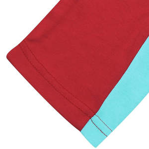 Pantalones Deportivos Rojos para Hombre con Franja Lateral Azul Claro, Cintura Elástica con Cordón, Tejido Transpirable, para Primavera - Product Image 4