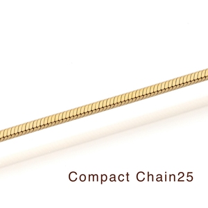 Chaîne serpent compacte japonaise 18 carats au mètre, or massif Au750 - Product Image 5