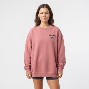 Sudadera de algodón con cuello redondo extragrande para mujer, personalizada al por mayor, con forro polar cálido y manga larga - Product Image 3