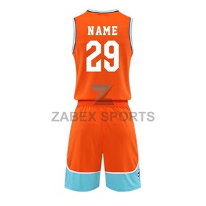 ชุดบาสเก็ตบอลสโมสรแบบซับลิเมชั่นสั่งทำพิเศษ พร้อมกางเกงขาสั้น ไซส์ใหญ่ ผ้าแห้งเร็ว ระบายอากาศได้ดี เนื้อผ้านุ่ม สั่งทำหมายเลขและชุดทีมได้ - Product Image 2