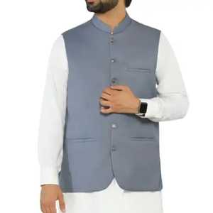Traditional Ethnic <b>Waistcoat</b> Embroidered Vest for <b>Wedding</b> Festive Events Eid Party Wear Luxury Fashion Collection - Product Image 1