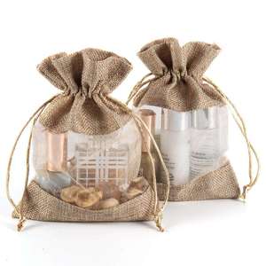 Custom Logo <b>Small</b> Jute Jewelry Pouch for Premium Eco Friendly <b>Packaging</b> Solutions - Product Image 5