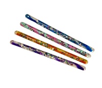 Varita mágica multicolor de 32 cm, juguete sensorial, varita con purpurina líquida.