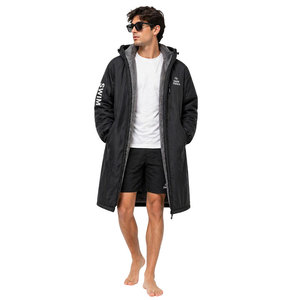Parka de Natación Unisex, Impermeable, con Forro Polar Grueso y Capucha, para Nadadores, Buceadores, Surfistas y Actividades al Aire Libre en la Playa - Product Image 4