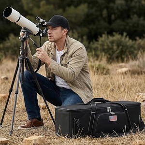 Étui pour télescope astronomique, grand sac de voyage pour télescope, étui de transport rembourré pour accessoires de télescope - Product Image 4