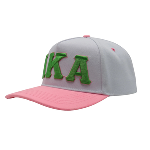 Casquette Snapback AKA Letters, couleur gris rose, brodée, réglable, à visière plate, casquette de baseball unisexe, mode décontractée - Product Image 3