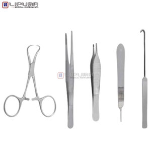 Juego de Instrumentos Quirúrgicos Veterinarios de Acero Inoxidable de 15 Piezas para Esterilización Felina, Fuente de Alimentación Manual, Kit Quirúrgico para Cirugía de Gatos - Product Image 6