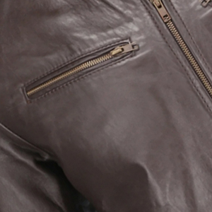 เสื้อแจ็คเก็ตหนัง PU แท้สำหรับผู้ชาย แฟชั่นสตรีทแวร์ รับผลิตแบบ OEM ODM สร้างแบรนด์ได้ตามต้องการ สำหรับผู้ซื้อขายส่งทั่วโลก - Product Image 2