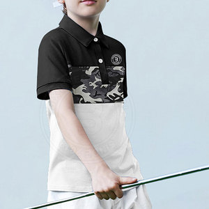 เสื้อโปโลกอล์ฟเด็กขายตรงจากโรงงาน เสื้อกอล์ฟเด็กชายใส่สบาย ชุดกีฬาสำหรับเด็ก ผ้าแห้งเร็ว คุณภาพดี - Product Image 2