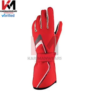Guantes de Carreras de Automovilismo de Primera Calidad, de Cuero de Gamuza, Resistentes al Fuego, Guantes Profesionales de Karting, Servicio OEM - Product Image 5