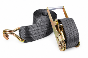 Correa de Sujeción de Carga Personalizada de 4 Pulgadas (100 mm) con Ganchos Planos, Cinta de Poliéster de Alta Resistencia de 10000 kg, con Trinquete, Certificación CE/GS - Product Image 6