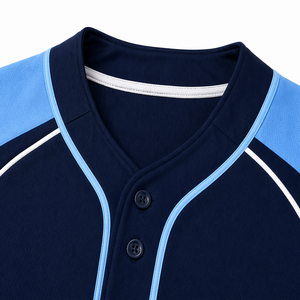 Maillot de baseball personnalisé pour hommes en tissu polyester respirant et impression par sublimation pour vêtements de sport d'équipe - Product Image 4