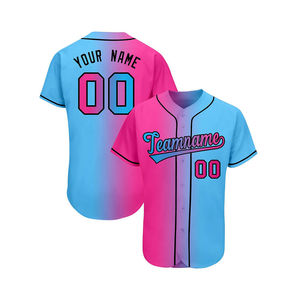 เสื้อเบสบอลแบบยูนิเซ็กซ์ คอวี โพลีเอสเตอร์ 100% ระบายอากาศได้ดี น้ำหนักเบา เสื้อกีฬา พิมพ์ลายด้วยความร้อน โลโก้ทีม ป้องกันแบคทีเรีย - Product Image 2