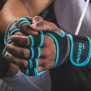 Custom Half-finger Gym Fitness Gloves <b>Foam</b> <b>Padding</b> Bodybuilding Training Palm Protection Cross-fit Weightlifting Unisex workout - Product Image 6