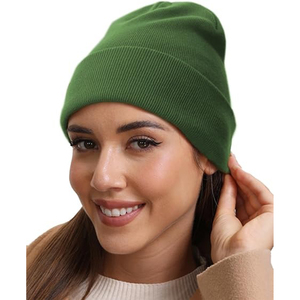 Étiquettes personnalisées, logo brodé, bonnets d'hiver en tricot gaufré, prix de gros, respirants, séchage rapide, vêtements d'hiver pour hommes, bonnets - Product Image 2