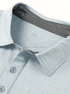 La Camiseta de manga larga para hombre más vendida, logotipo personalizado de secado rápido y estampado sólido para Polos de verano, polos para hombre - Product Image 6