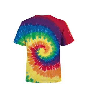 T-shirt homme léger, coupe classique, 100% coton, imprimé tie-dye personnalisé, haute qualité, manches courtes, pour l'été. - Product Image 4