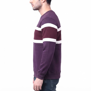 เสื้อฮู้ดซิปสีแดงเลือดหมูตัดขาว ทรงโอเวอร์ไซส์ แขนยาว ผ้าฝ้าย 100% ระบายอากาศได้ดี สไตล์สตรีทแวร์  แบบยูนิเซ็กซ์  รับสั่งทำ - Product Image 4