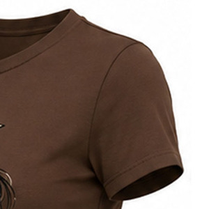 Camisetas Cortas Estampadas para Mujer, 300 GSM, Impresión Puff, Diseño Personalizado, Producción OEM ODM, Etiqueta Privada, Pedidos al por Mayor de Fábrica, Moda Diaria - Product Image 6
