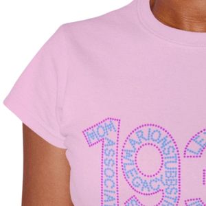 T-shirt rose à manches courtes et col rond, décontracté, pour tous les jours, streetwear, style de vie, sport, vêtements confortables pour femmes - Product Image 5