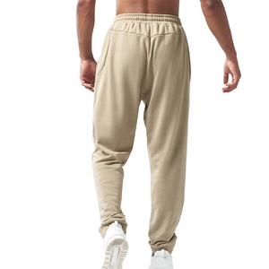 Pantalon de jogging ample en molleton de coton épais pour homme, taille haute, avec cordon de serrage, qualité supérieure, vente en gros - Product Image 2