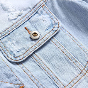 Men Casual Jeans Jackets Trendy Fashion Wear Durable Jeans Jackets For Travel And Outdoor Activities - Product Image 3