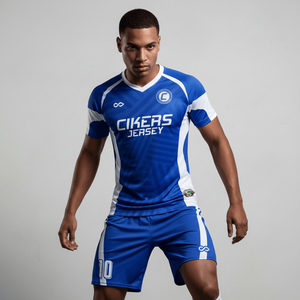 Ensemble maillot et short de football personnalisé, uniforme d'équipe, logo personnalisé, nom, numéro, kit sportif athlétique - Product Image 5