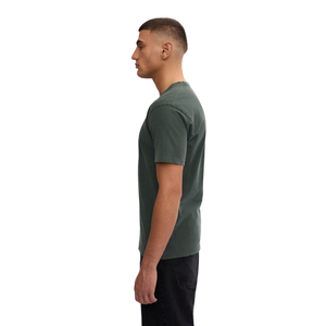 T-shirt uni à col rond et manches courtes pour homme, coupe slim droite, jersey minimaliste, personnalisable OEM, vente en gros, fabricant de vêtements basiques - Product Image 1
