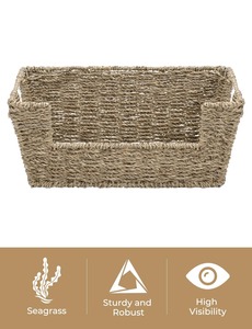 Stackable Seagrass Pantry <b>Baskets</b> for <b>Shelves</b> Handmade Storage <b>Basket</b> Wholesale ecofriendly Made in Viet Nam - Product Image 6