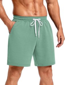 Pantalones Cortos Bermuda para Hombre, 100% Algodón, Transpirables, Resistentes al Viento, de Secado Rápido, con Cierre de Cordón, Casuales, para Gimnasio, Deportes, Playa, Verano - Product Image 3