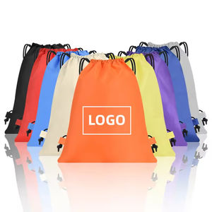Sac de sport personnalisé avec logo, sac à dos à cordon personnalisé, fermeture ouverte, doux, lavable, style tendance, sacs en nylon imperméables - Product Image 1