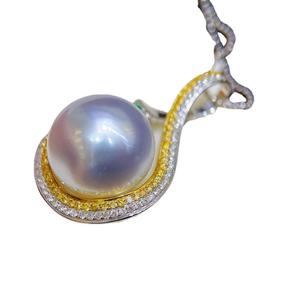 Auténtico Collar de Perlas de Agua de Mar para Mujer 2024, Cadena para Clavícula Inspirada en el Agua de Mar, Regalo Perfecto para el Día de la Madre - Product Image 5