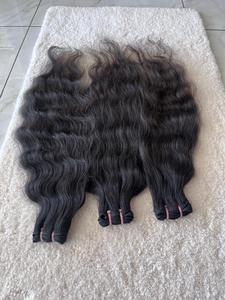 Extensions de trame humaine brute indienne de qualité supérieure de luxe Styles de boucles de vagues naturelles Style nano pré-collé - Product Image 2