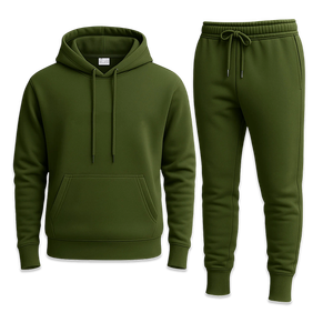 Ensemble de survêtement élégant en polaire de coton et polyester, conçu pour le quotidien, les activités physiques et le confort en extérieur - Product Image 6