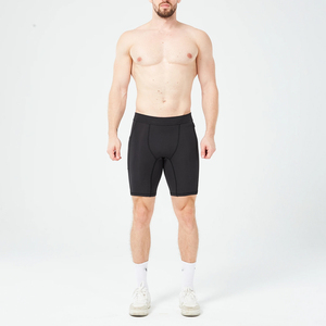 กางเกงขาสั้นผู้ชายเอวยางยืด ระบายอากาศ แห้งเร็ว ผ้าฟลีซ พิมพ์โลโก้ได้ ไซส์ใหญ่ สไตล์ไฮสตรีท - Product Image 3
