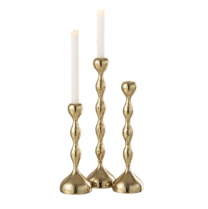 Vintage Antique <b>Brass</b> Cast Aluminum Taper Candle <b>Holder</b> Elegant Luxury Metal Gold <b>Candlestick</b> For Home Wedding Party Decoration - Product Image 1